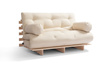 Zestaw ogrodowy 120x200 rozkładany - Freedom Classic - Pascall Futon Beżowy