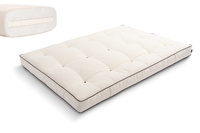 Materac 120x200 naturalny z lateksem - Futon Pascall Medium Latex Kedro Ecru